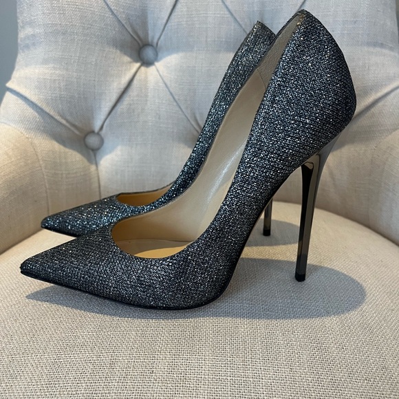 👠JIMMY CHOO Romy 100 Lam Glitter Pumps - Picture 7 of 17